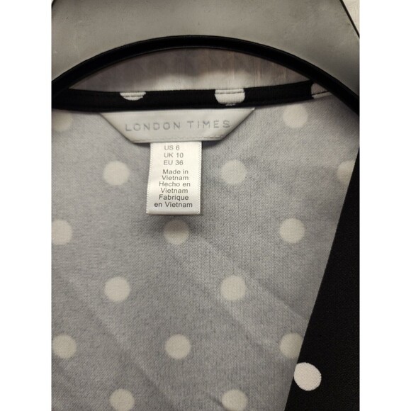 London Times Shrug Size 6 Puff Sleeve Short Open Front Short Sleeve - Picture 2 of 6